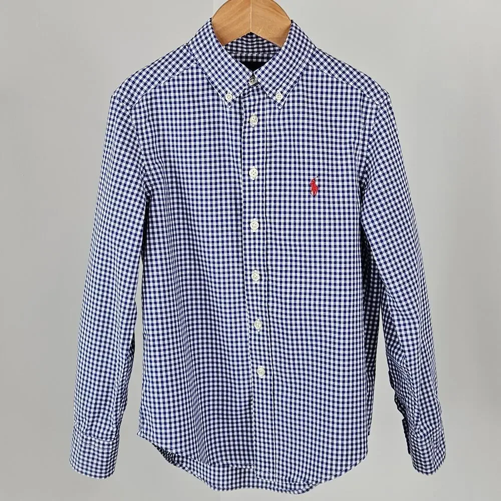 Boy's Shirt Bundle | Ralph Lauren | Mini Boden | Hanna Mickey‎ PJs | Size 8